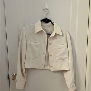 Aritzia Cream Utility Jacket